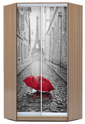 Угловой шкаф 2200х1103х1103, ХИТ У-22-4-77-02, шимо темный, Зонтик в Перми - изображение