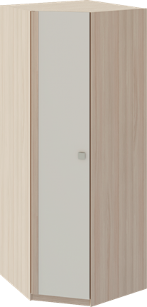 Угловой шкаф Глэдис М21 (Шимо светлый/Белый текстурный) в Перми - изображение