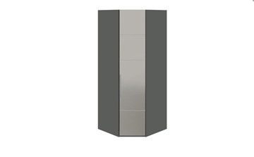 Шкаф Наоми с зеркальной правой дверью, цвет Фон серый, Джут СМ-208.07.07 R в Перми - предосмотр