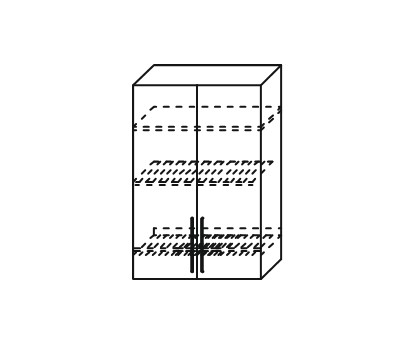 Шкаф кухонный Мыло, настенный двухдверный с сушкой 918*600*320, ШС 600/918 в Перми - изображение