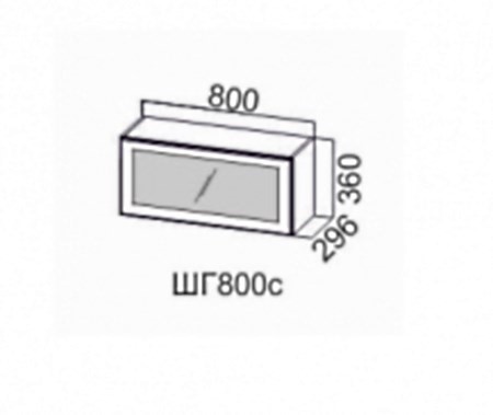 Шкаф на кухню Модерн шг800c/360 в Перми - изображение