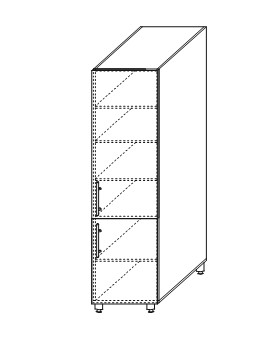 Шкаф на кухню Мыло, хозяйственный 2070*500*525 мм, ШХ 500 в Перми - изображение
