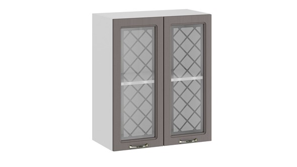 Кухонный шкаф Бьянка 1В6С (Белый/Дуб серый) в Перми - изображение