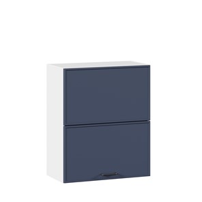 Горизонтальный кухонный шкаф 600 комбинированный Индиго ЛД 298.970.000.125, Белый/Тёмно-синий в Перми - предосмотр
