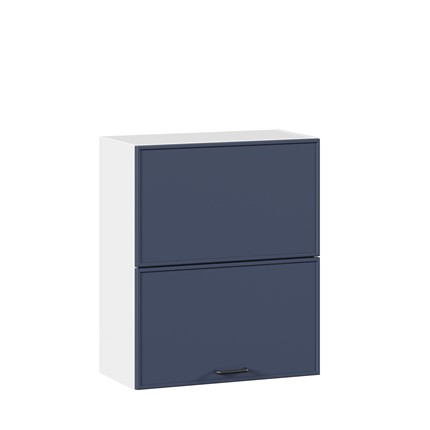Горизонтальный кухонный шкаф 600 комбинированный Индиго ЛД 298.970.000.125, Белый/Тёмно-синий в Перми - изображение