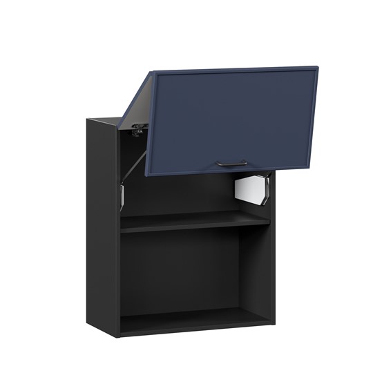 Горизонтальный кухонный шкаф 600 комбинированный Индиго ЛД 298.970.000.167, Чёрный/Тёмно-синий в Перми - изображение 1