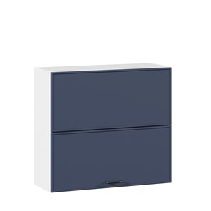 Кухонный горизонтальный шкаф 800 Индиго ЛД 298.980.000.126, Белый/Тёмно-синий в Березниках