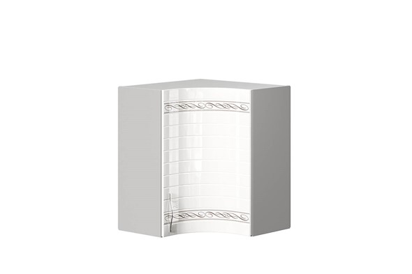 Кухонный шкаф угловой Анастасия 600 радиусный 016.311.000 белый в Перми - изображение