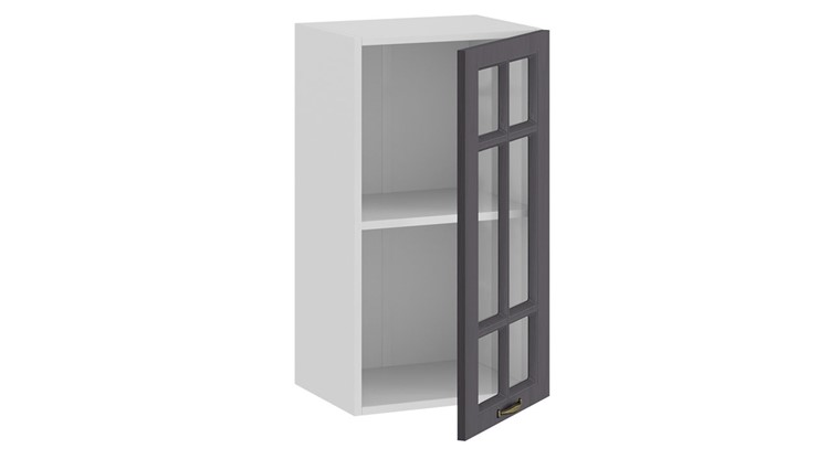 Шкаф настенный Лина 1В4С (Белый/Графит) в Перми - изображение 1