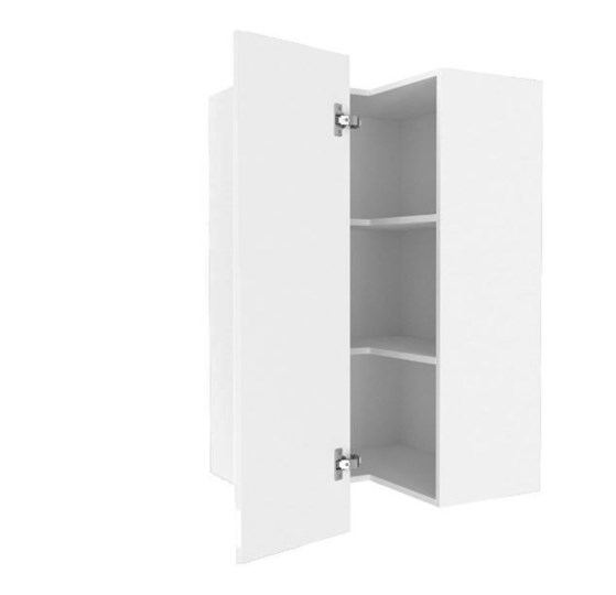 Шкаф кухонный угловой высокий Шервуд, ЛД 281.570.000.170, белый/белый глянец в Перми - изображение 1