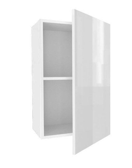 Шкаф кухонный 450, Шервуд, ЛД 281.330.000.159, белый/белый глянец в Перми - изображение 1