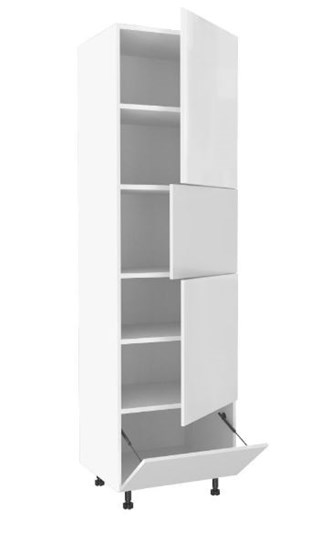 Шкаф для посуды 600, Шервуд, ЛД 281.470.000.156, белый/белый глянец в Перми - изображение 1