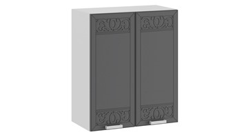 Кухонный навесной шкаф Долорес 1В6 (Белый/Титан) в Перми - предосмотр