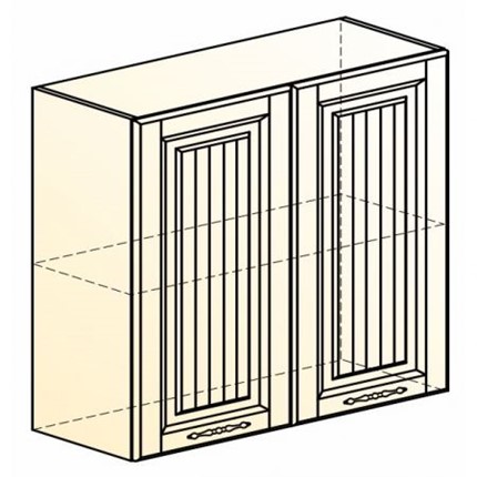 Навесной шкаф Бавария L800 H720 (2 дв. гл.) в Перми - изображение
