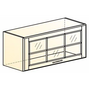 Навесной кухонный шкаф Бавария L800 Н360 (1 дв. рам.) в Перми - предосмотр