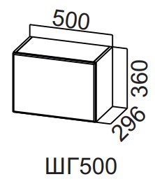 Кухонный шкаф Бостон ШГ5000/360, корпус белый, фасад МДФ белый глянец в Перми