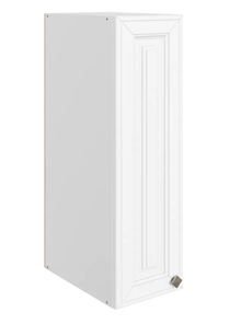 Шкаф навесной Мишель L200 H720 (1 дв. гл.) эмаль (белый/белый) в Перми