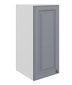 Шкаф кухонный Мишель L300 H720 (1 дв. гл.) эмаль (белый/серый) в Перми