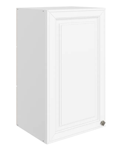 Шкаф настенный Мишель L400 H720 (1 дв. гл.) эмаль (белый/белый) в Березниках