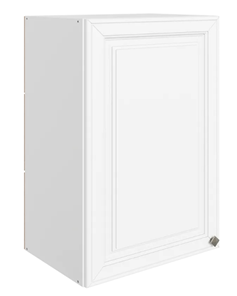 Кухонный навесной шкаф Мишель L450 H720 (1 дв. гл.) эмаль (белый/белый) в Березниках