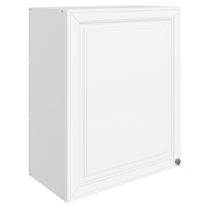 Навесной кухонный шкаф Мишель L600 H720 (1 дв. гл.) эмаль (белый/белый) в Перми - предосмотр