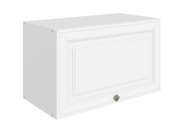 Шкаф навесной Мишель L600 Н360 (1 дв. гл.) эмаль (белый/белый) в Перми - предосмотр