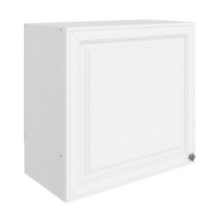 Шкаф навесной Мишель под вытяжку L600 H566 (1 дв. гл.) эмаль (белый/белый) в Перми - изображение