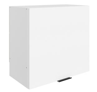 Навесной кухонный шкаф Стоун L600 Н566 (1 дв. гл.) (белый/джелато софттач) в Кунгуре