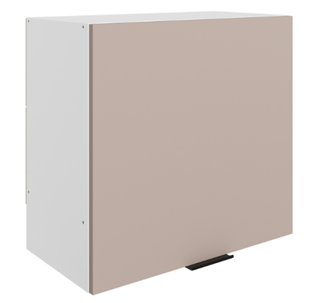 Кухонный шкаф Стоун L600 Н566 (1 дв. гл.) (белый/грей софттач) в Перми - изображение