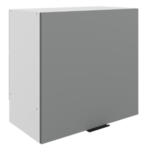 Шкаф кухонный Стоун L600 Н566 (1 дв. гл.) (белый/оникс софттач) в Перми