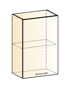 Кухонный навесной шкаф Яна L450 Н720 (1 дв. гл.) в Перми - предосмотр