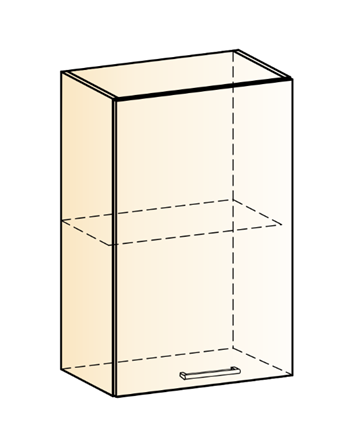 Кухонный навесной шкаф Яна L450 Н720 (1 дв. гл.) в Перми - изображение
