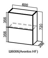 Барный навесной шкаф Вектор, Ш600б/720, (Aventos HF) в Перми