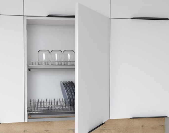 Кухонный шкаф с полкой IBIZA Белый MHP 4072.1P (400х320х720) в Перми - изображение 1
