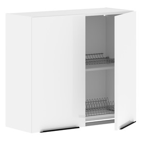 Навесной шкаф с посудосушителем IBIZA Белый MHSU 8072.1P (800х320х720) в Перми - предосмотр