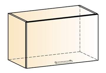 Навесной шкаф Яна L600 Н360 (1 дв. гл.) в Кунгуре