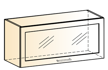 Кухонный шкаф Яна L800 Н360 (1 дв. рам.) в Кунгуре