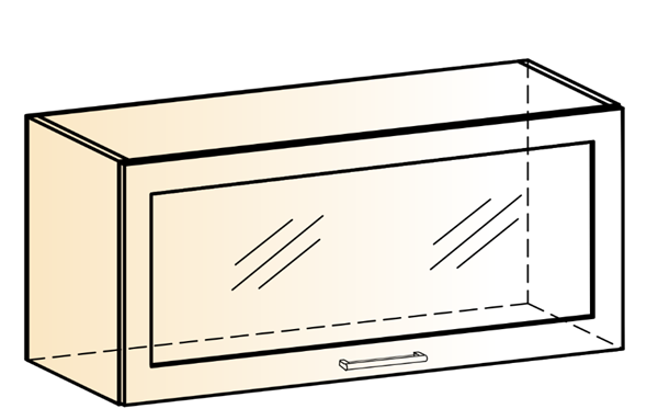Кухонный шкаф Яна L800 Н360 (1 дв. рам.) в Перми - изображение