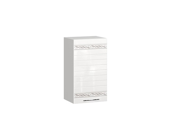 Навесной шкаф Анастасия 400 007.061.000 белый глянец в Перми - изображение