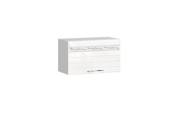 Шкаф кухонный для вытяжки Анастасия 600 002.021.000 белый глянец в Перми - изображение