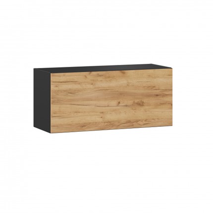 Кухонный шкаф 800 горизонтальный, Шервуд, ЛД 281.750.000.045, дуб золотой/черный в Перми - изображение