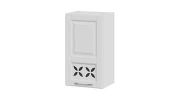 Кухонный навесной шкаф Скай В_72-40_1ДРД(L) (Белоснежный софт) в Перми - предосмотр