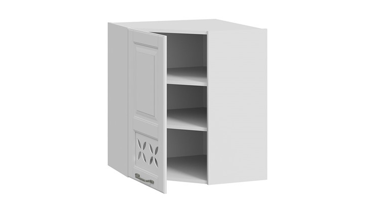 Кухонный угловой шкаф Скай ВУ45_72-(40)_1ДРД(L) (Белоснежный софт) в Перми - изображение 1