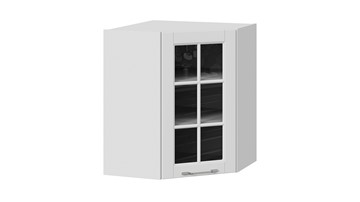 Кухонный навесной шкаф Скай ВУ45_72-(40)_1ДРс (Белоснежный софт) в Перми - предосмотр