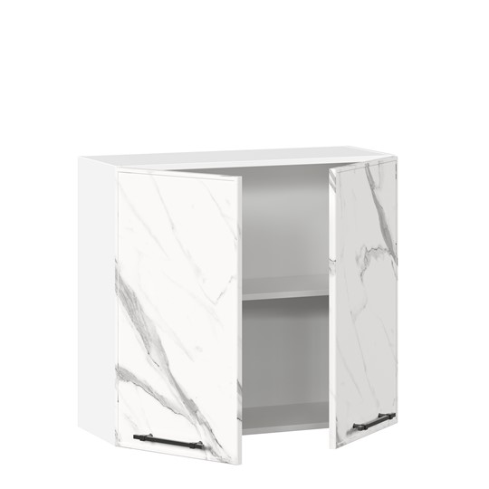 Кухонный шкаф Вилена ЛД 592.360.000.022 800 (Белый/Монте Белый) в Перми - изображение 1