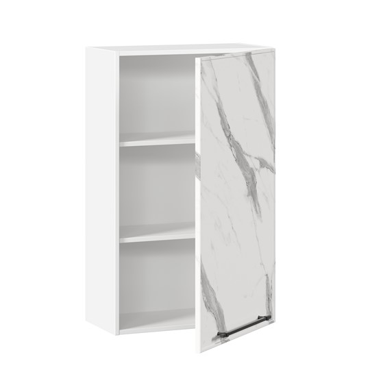 Кухонный шкаф Вилена ЛД 592.450.000.028 600 высокий (Белый/Монте Белый) в Перми - изображение 1