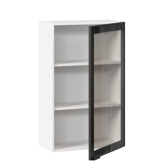 Кухонный шкаф Вилена ЛД 592.450.000.029 600 высокий (Белый/Черный) в Перми - изображение 1