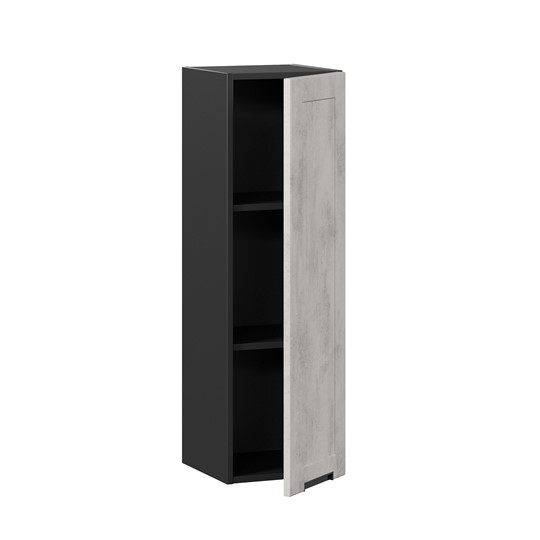 Кухонный шкаф 300 высокий Джамис ЛД 296.410.000.066, Чёрный/Белый камень в Перми - изображение 1