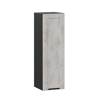 Кухонный шкаф 300 высокий Джамис ЛД 296.410.000.066, Чёрный/Белый камень в Перми - изображение