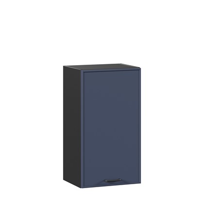Шкаф настенный 400 Индиго ЛД 298.320.000.143, Чёрный/Тёмно-синий в Перми - изображение